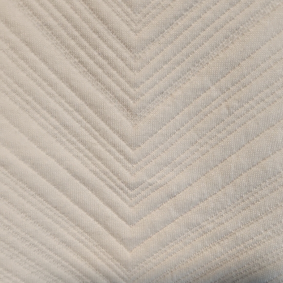 Leota White Women's Jacket - Cardi Jacket in Tonal Chevron White - XXL - Picture 4 of 5